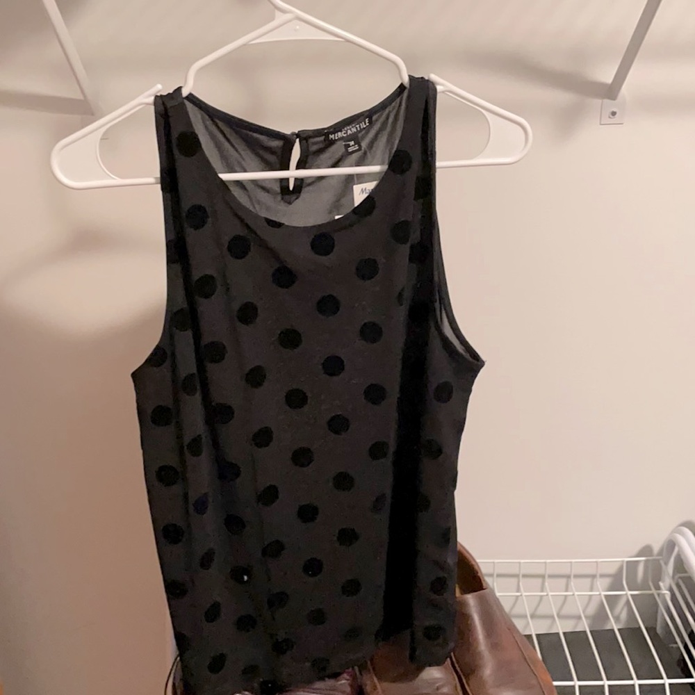 J Crew Mercantile black tank top. Size M